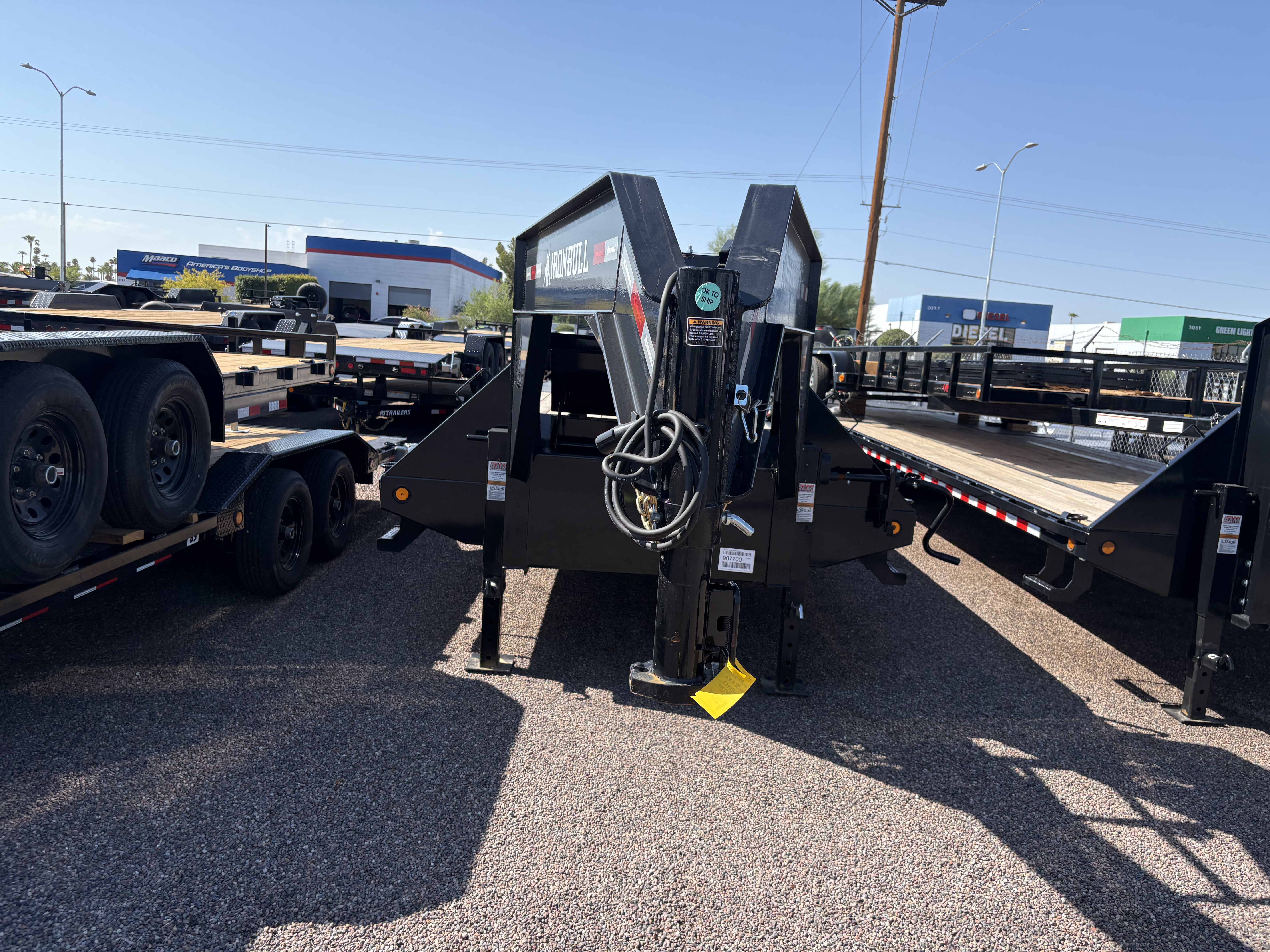 Norstar 40x102 IronBull Goosneck Tandem Duals,  25,900K GVWR, Deckover, Slide In Ramps - Stock #NS493 - Image 1 of 4