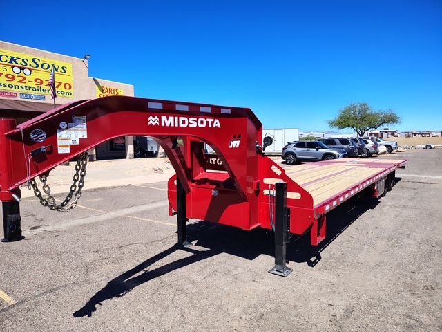 Midsota 36X102  Gooseneck, Tandem Axle, 10FT Hydraulic Tail, Hyd. Jacks, 25,900 GVWR - Stock #MI003 - Image 18 of 18