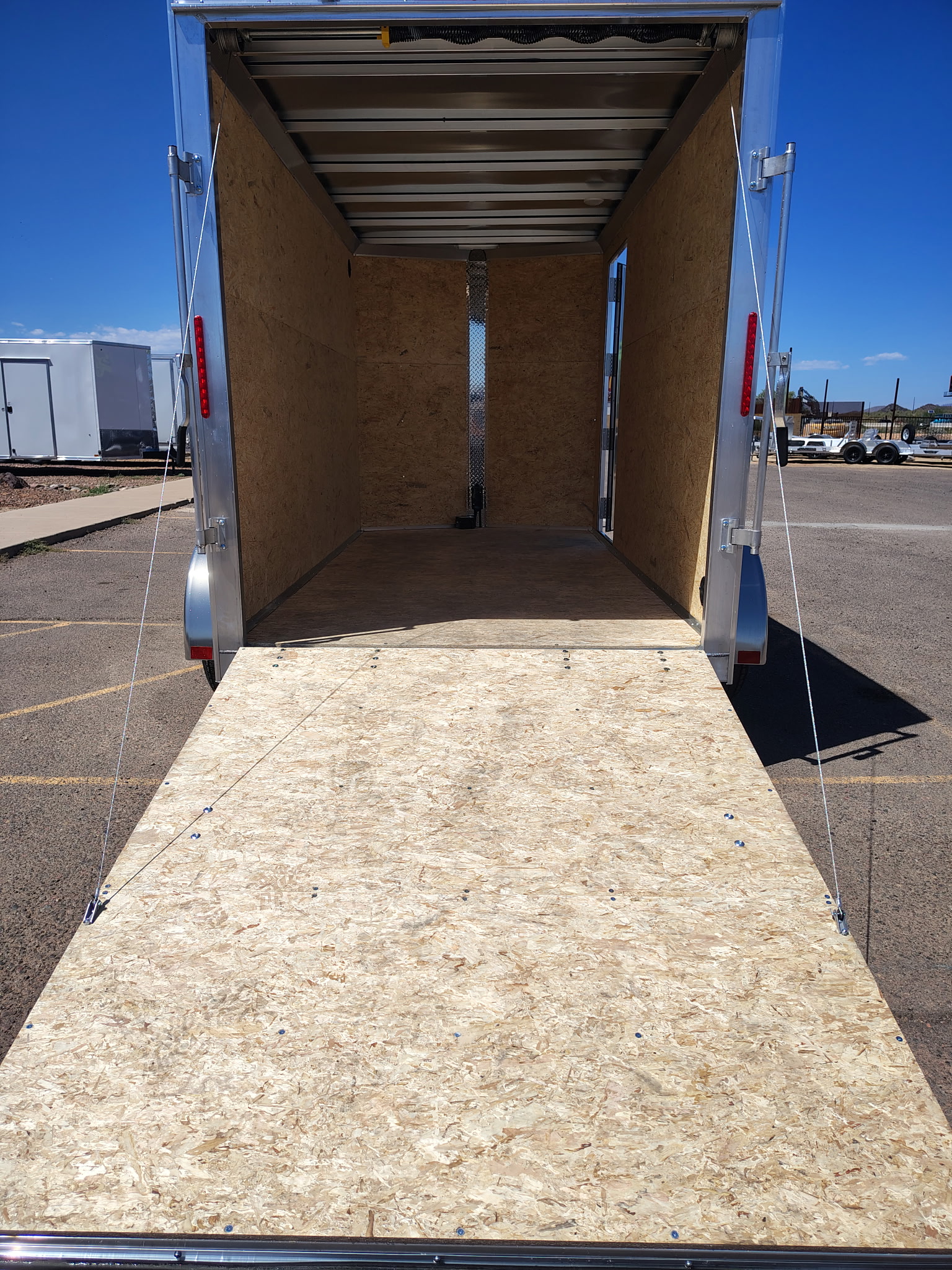 Alcom 12x6 All Aluminum XLT-P Enclosed, 7K GVWR, Ramp Door - Stock #ALC247 - Image 8 of 9