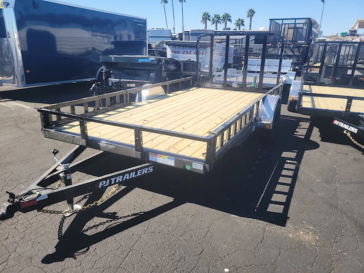 P.J. Trailers 14x83 Single Axle, 3K GVWR, Channel Utility, ATV - Stock #PPJ10538 - Image 1 of 4 P.J. Trailers 14x83 Single Axle, 3K GVWR, Channel Utility, ATV - Stock #PPJ10538 - Image 1 of 4
