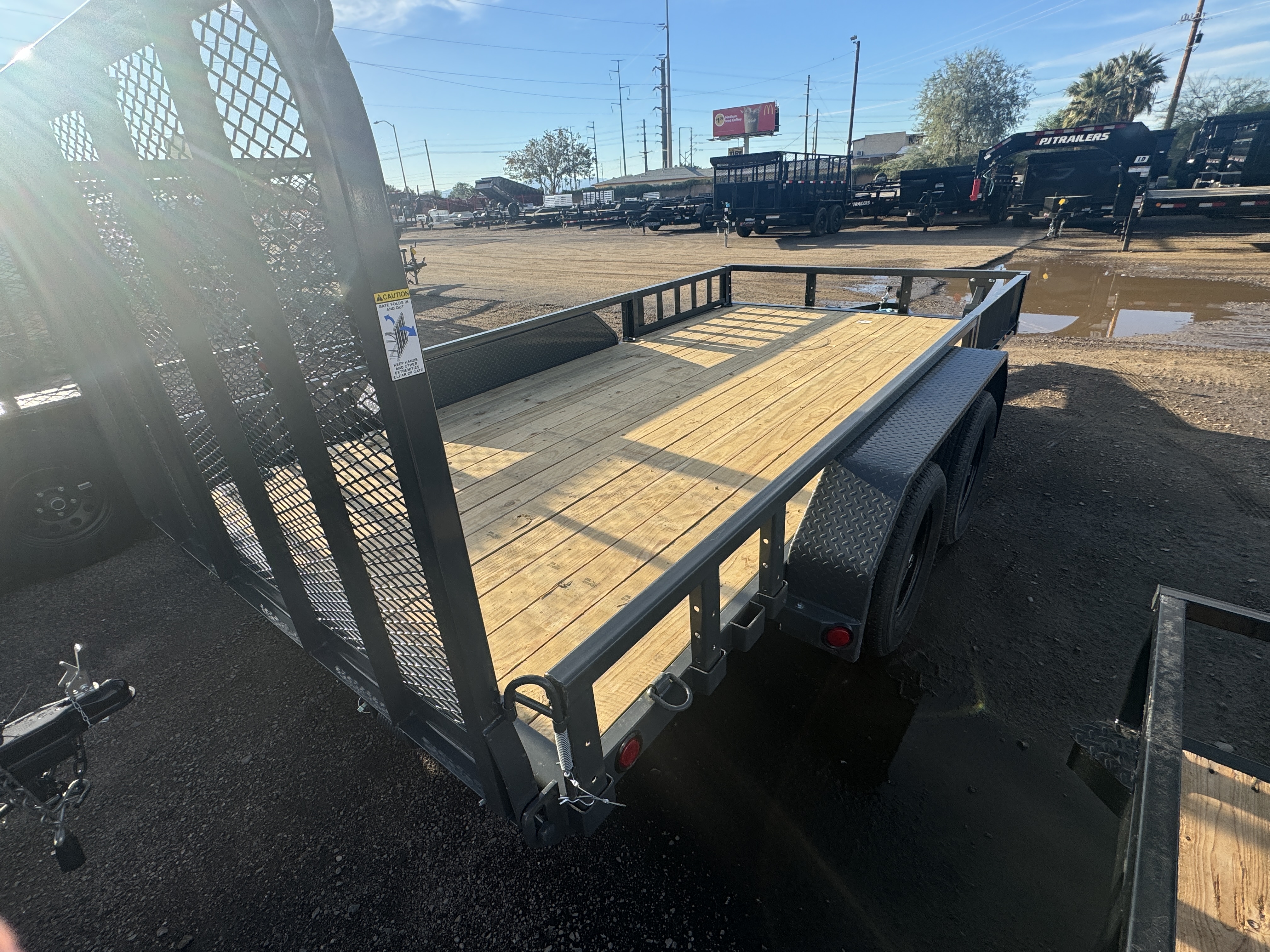 P.J. Trailers 14x83 Tandem Axle, 7K GVWR, Channel Utility, ATV - Stock #PPJ10945 - Image 4 of 5