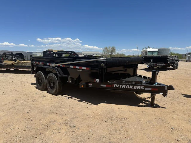 PJ Trailers 14'x84" Scissor Voyager Dump Trailer w/ 24" Sides (DV)