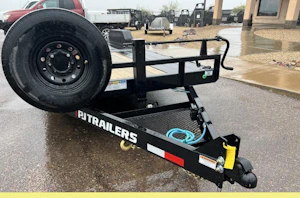 P.J. Trailers 22x83" Equipment Tilt, 14K GVWR, 14PLY, Blackwood Deck