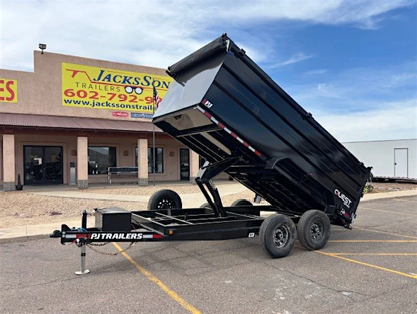 PJ Trailers 14'x83" 14K Dump Trailer w/ 4ft Sides (D7) - Stock #PJD1725 - Image 1 of 4 PJ Trailers 14'x83" 14K Dump Trailer w/ 4ft Sides (D7) - Stock #PJD1725 - Image 1 of 4
