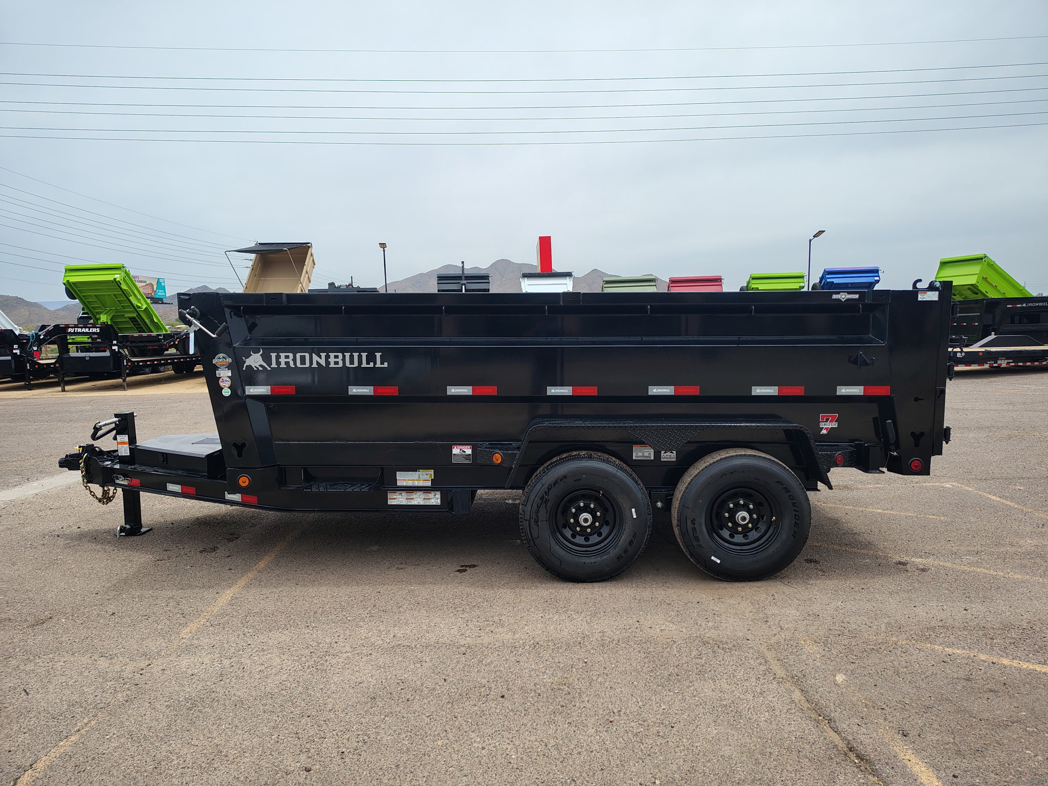 Norstar 14x83 IronBull Tandem Axle Dump, 15K GVWR, 36" Sides, Solar Charger, 14 Ply Tires - Stock #NST1373 - Image 2 of 15