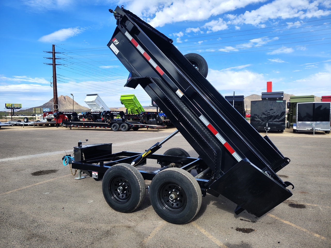P.J. Trailers 10X60 Utility Dump, Tandem Axle, 10K GVWR - Stock #PJD1672 - Image 8 of 8