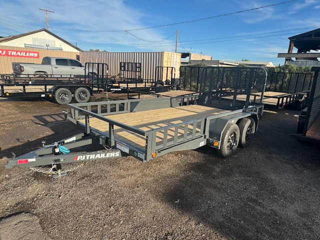 PJ Trailers 14x83 Tandem Axle, 7K GVWR, Channel Utility, ATV