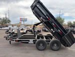 Norstar 12x83 IronBull Tandem Axle Dump, 15K GVWR, 24" Sides, Solar Charger Stock #NST1480 - Thumbnail 2