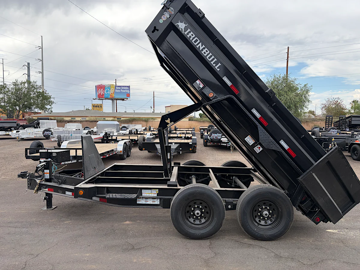 Norstar 12x83 IronBull Tandem Axle Dump, 15K GVWR, 24" Sides, Solar Charger - Stock #NST1480 - Image 2 of 12 Norstar 12x83 IronBull Tandem Axle Dump, 15K GVWR, 24" Sides, Solar Charger - Stock #NST1480 - Image 2 of 12