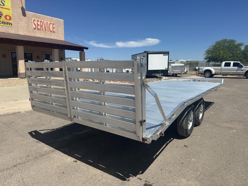 Aluma 20'x102" Aluminum Flatbed Trailer w/ Bi-Fold Tailgate (1020H)