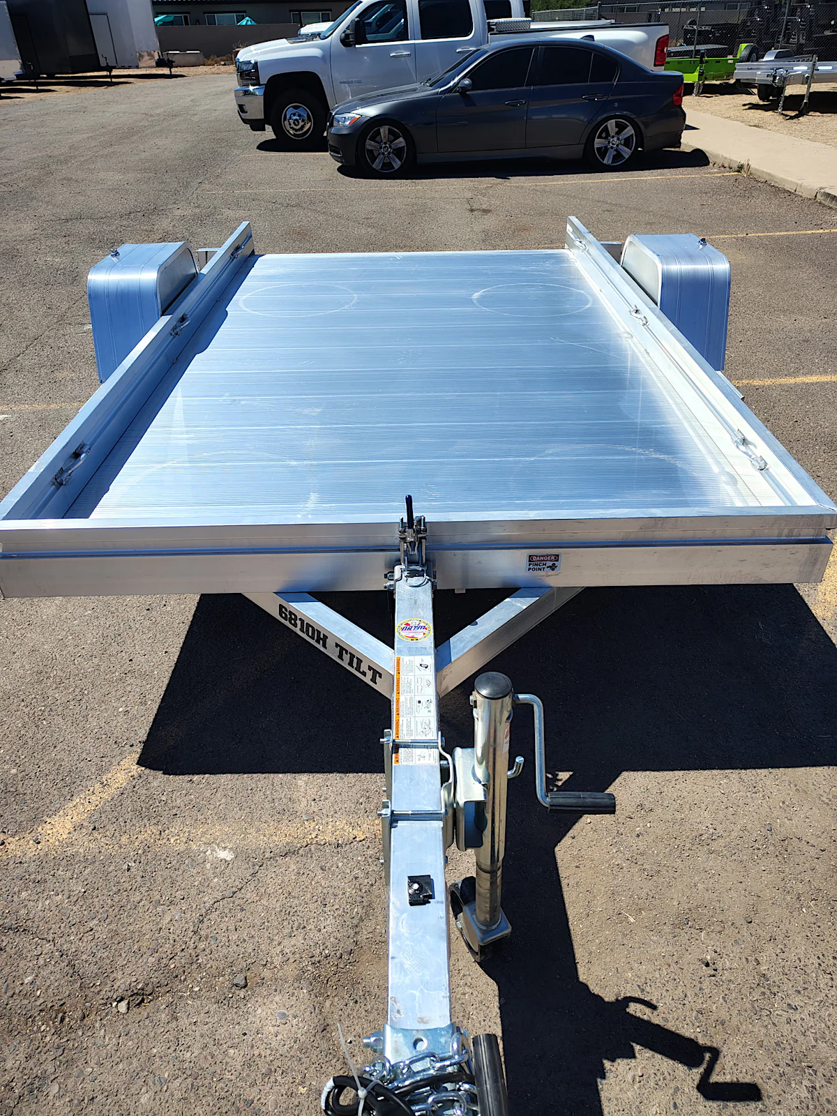 Aluma 10x68 All Aluminum, 3K GVWR, Single Axle, Tilt (6810H-TILT-S-EL) - Stock #ALU366 - Image 1 of 4 Aluma 10x68 All Aluminum, 3K GVWR, Single Axle, Tilt (6810H-TILT-S-EL) - Stock #ALU366 - Image 1 of 4