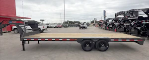 ARC Trailers 25'x102" 14K Gooseneck Flatbed Trailer w/ Slide-In Ramps (GDS)
