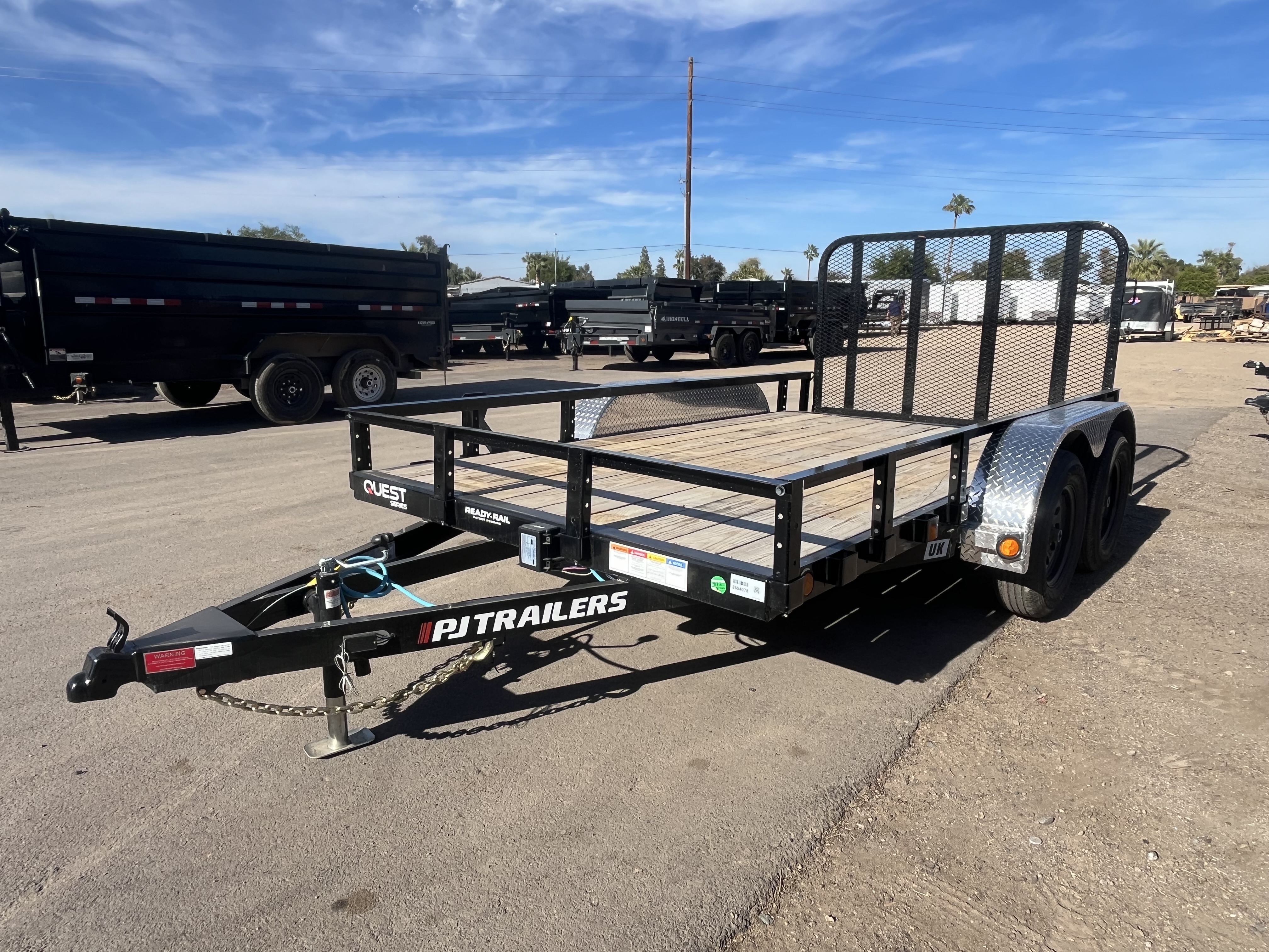 P.J. Trailers 12x77 Tandem Axle, 7K GVWR, Channel Utility - Stock #PPJ11094 - Image 6 of 9