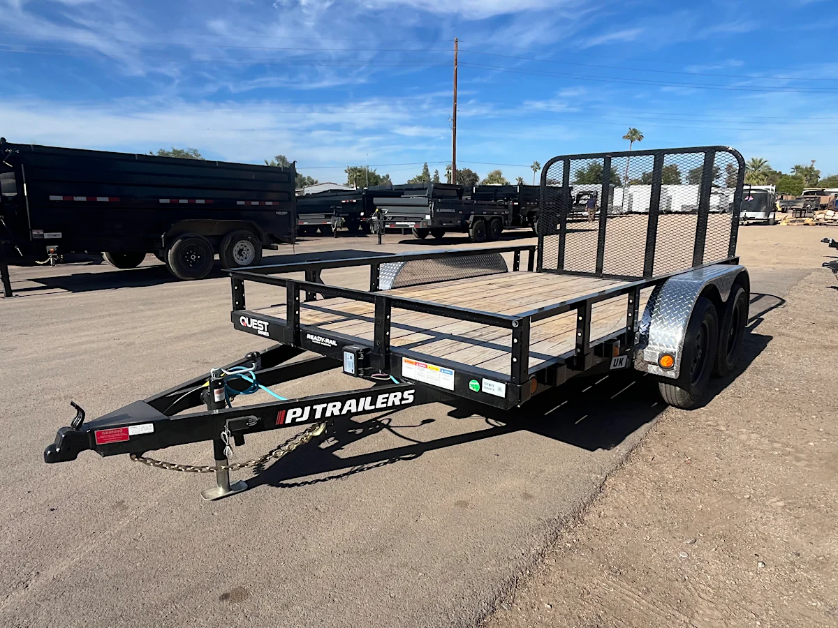P.J. Trailers 12x77 Tandem Axle, 7K GVWR, Channel Utility - Stock #PPJ11094 - Image 6 of 9 P.J. Trailers 12x77 Tandem Axle, 7K GVWR, Channel Utility - Stock #PPJ11094 - Image 6 of 9