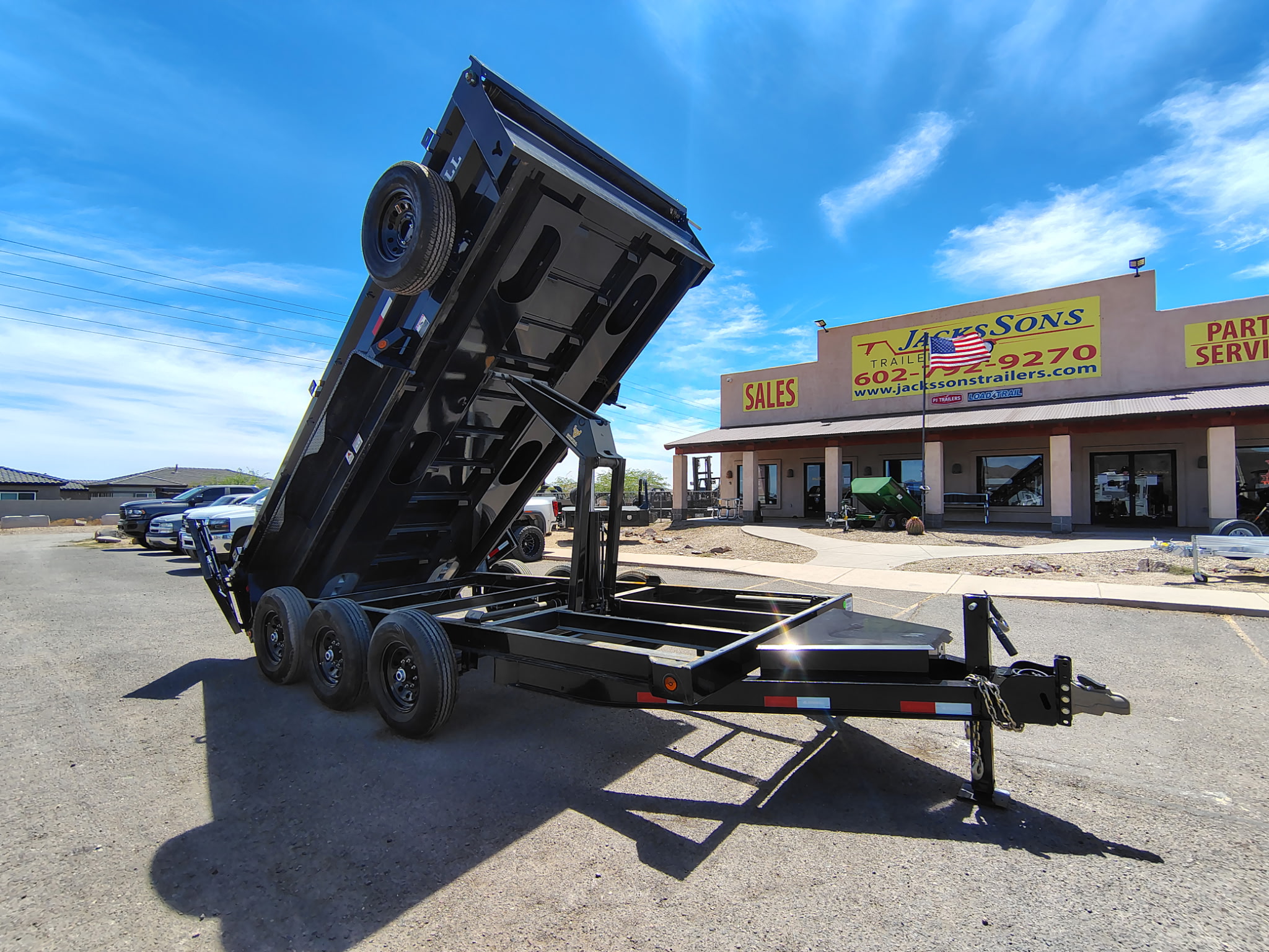 Iron Bull 16'x83" Scissor Dual I-Beam Bumper Pull Dump Trailer w/ 24" Sides (DTB)