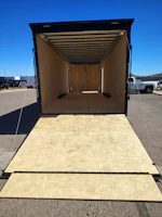 Formula Trailers 28x8.5 Conquest SE Flat Top Sloped V-Nose Enclosed Car Hauler, 10K GVWR, Ramp Door Stock #CMP2906 - Thumbnail 3