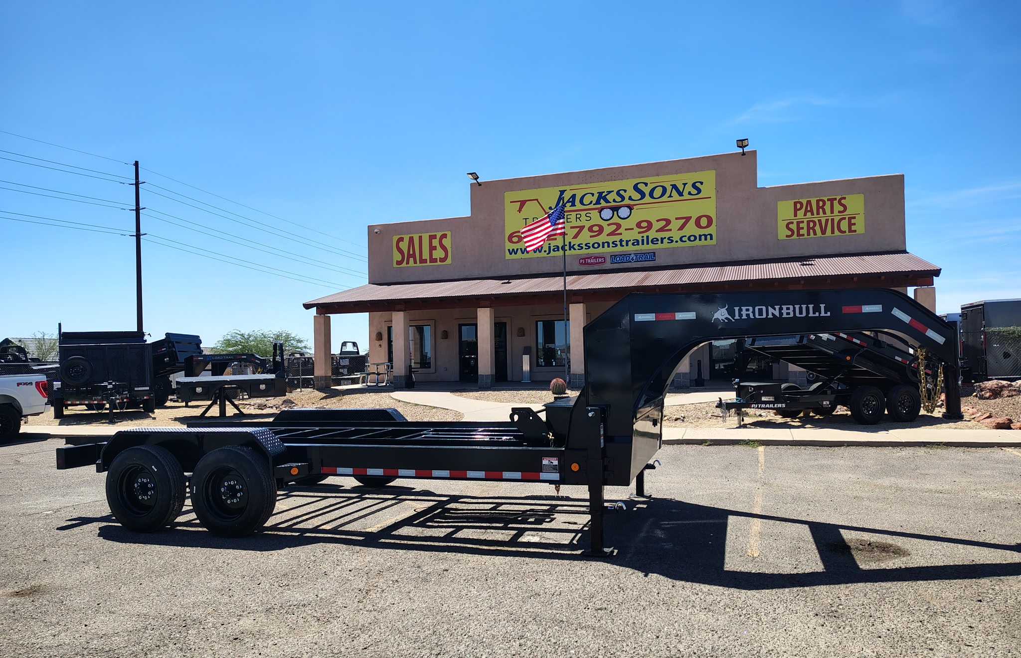 Norstar 16x83 Ironbull Gooseneck, Tandem Axle, Roll Off Chassis, 16K GVWR, 16 PLY - Stock #NST1440 - Image 4 of 12