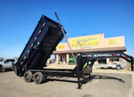 Norstar 16x83 IronBull Gooseneck Dump, Tandem Axle, 22K GVWR, 36" Sides, Telescopic Cylinder, Hydraulic Jacks, 18 Ply Tires Stock #NST1514 - Thumbnail 3