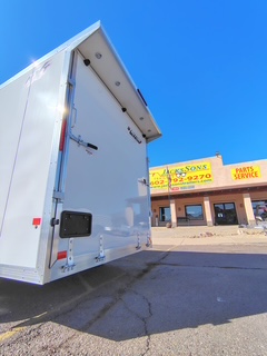 Alcom 14x7.4 All Aluminum NXT Car Hauler, 7K GVWR, Side Door, Ramp Door - Stock #ALC203 - Image 6 of 7