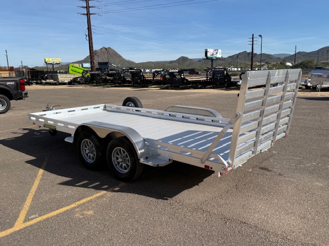 Aluma 16x80 All Aluminum, 8.5K GVWR, Tandem Axle, Electric Brake, Ramps, W/ Tailgate, RTD (8016TA-EL-R-TG-RTD) - Stock #ALU361 - Image 1 of 14