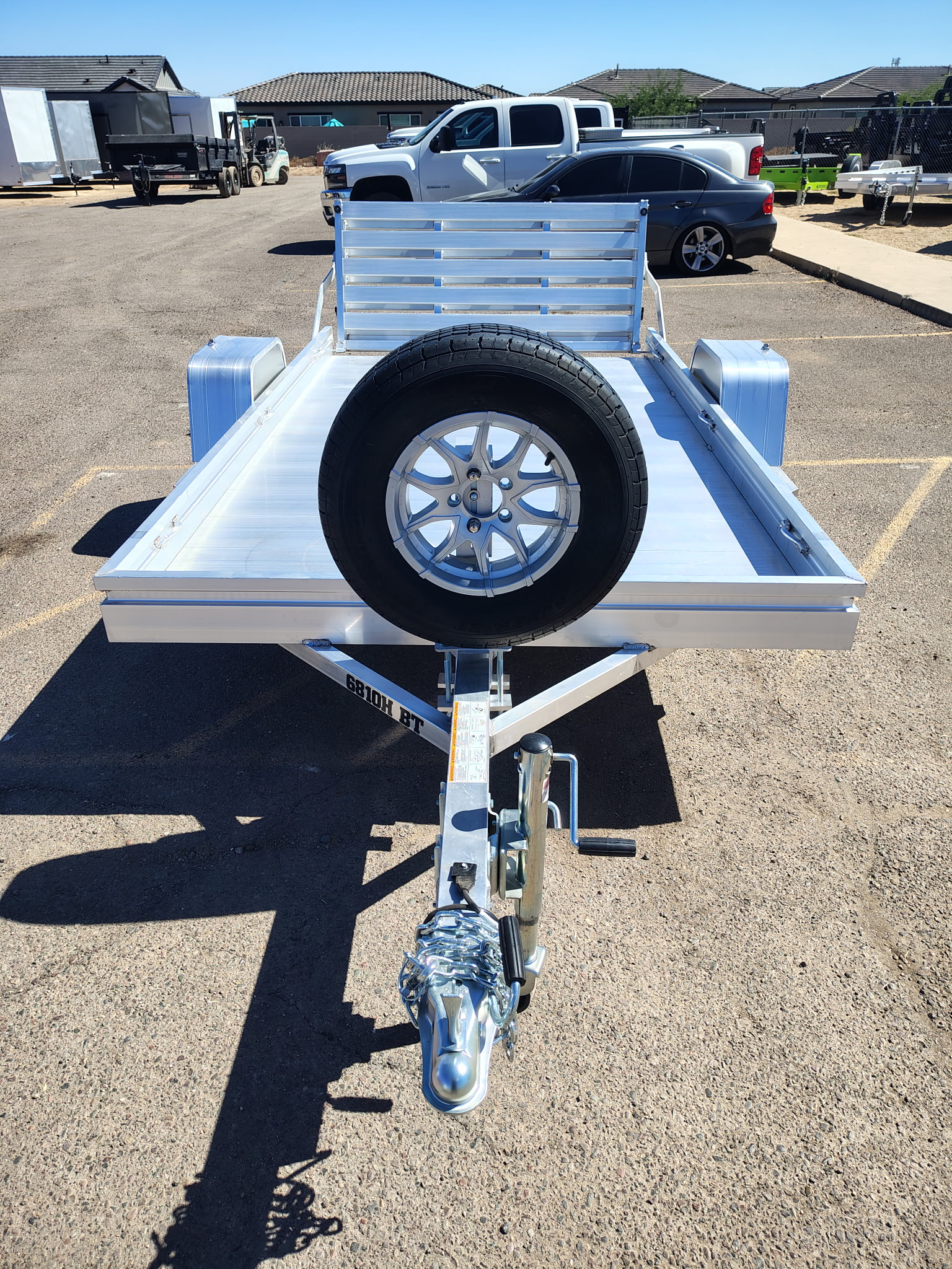 Aluma 10x68 All Aluminum, 3K GVWR, Heavy Single Axle, Bi-Fold Tailgate (6810H-S-BT) - Stock #ALU368 - Image 6 of 7