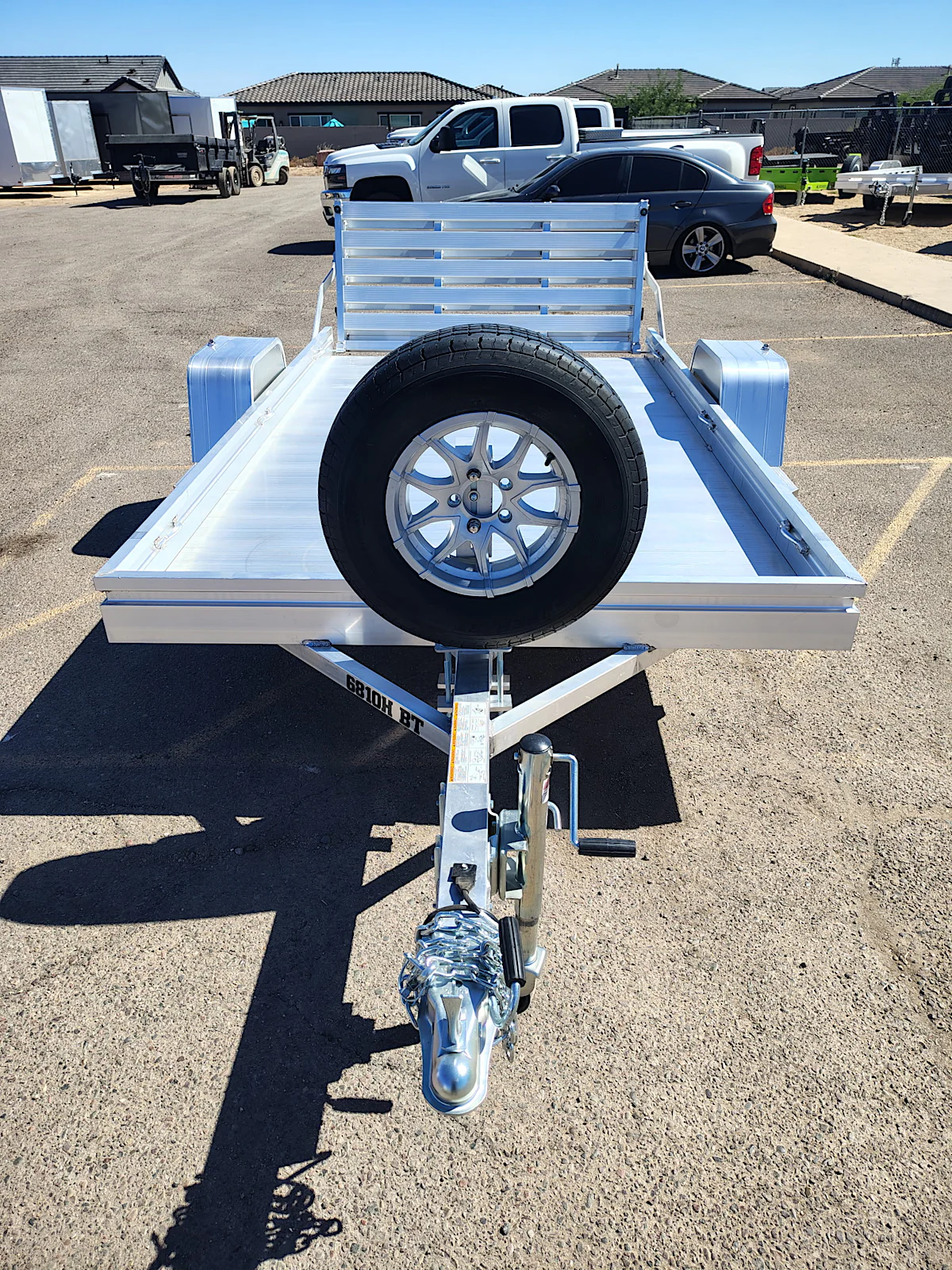 Aluma 10x68 All Aluminum, 3K GVWR, Heavy Single Axle, Bi-Fold Tailgate (6810H-S-BT) - Stock #ALU368 - Image 6 of 7 Aluma 10x68 All Aluminum, 3K GVWR, Heavy Single Axle, Bi-Fold Tailgate (6810H-S-BT) - Stock #ALU368 - Image 6 of 7