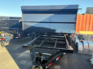 Iron Bull 14'x83" Scissor Dual I-Beam Bumper Pull Dump Trailer w/ 36" Sides (DTB)