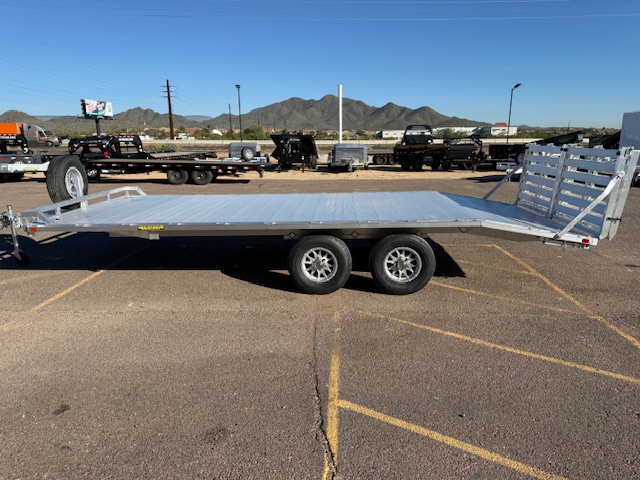 Aluma 20'x102" Aluminum Flatbed Trailer w/ Bi-Fold Tailgate (1020H)