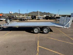 Aluma 20x102 All Aluminum, 10K GVWR, Tandem Axle Deckover, W/ Bi-Fold Tailgate (1020H-TA-BT-DT-RR-RTD) Stock #ALU419-SM - Thumbnail 2
