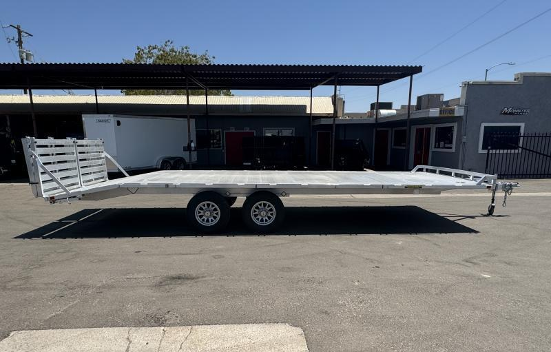 Aluma 24'x102" Aluminum Flatbed Trailer w/ Bi-Fold Tailgate (1024H)