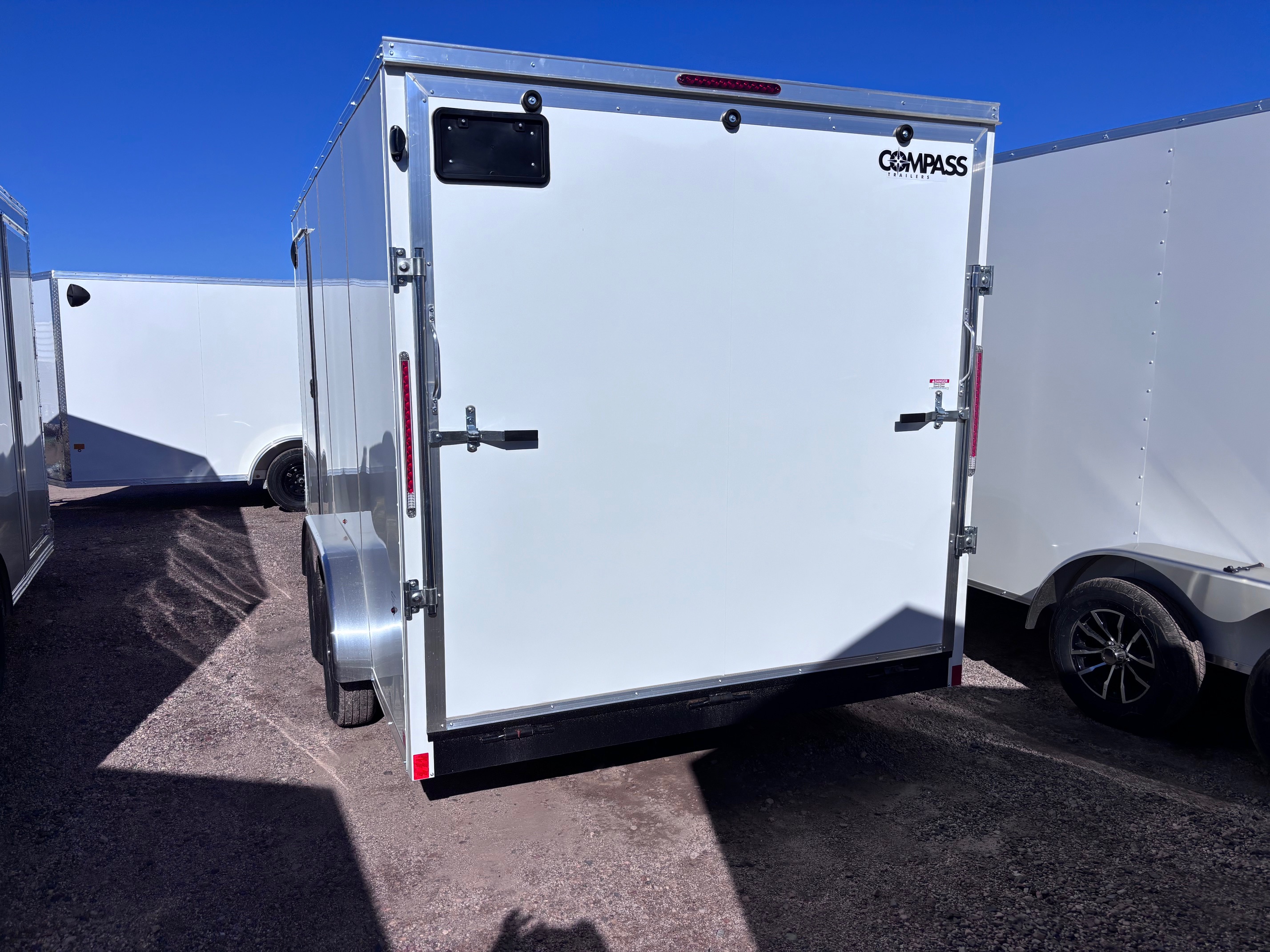 Compass 16x7.5 Jasper SE, 7K GVWR, 6" Extra Height, D-Rings, Ramp Door - Stock #CMP2704 - Image 3 of 4