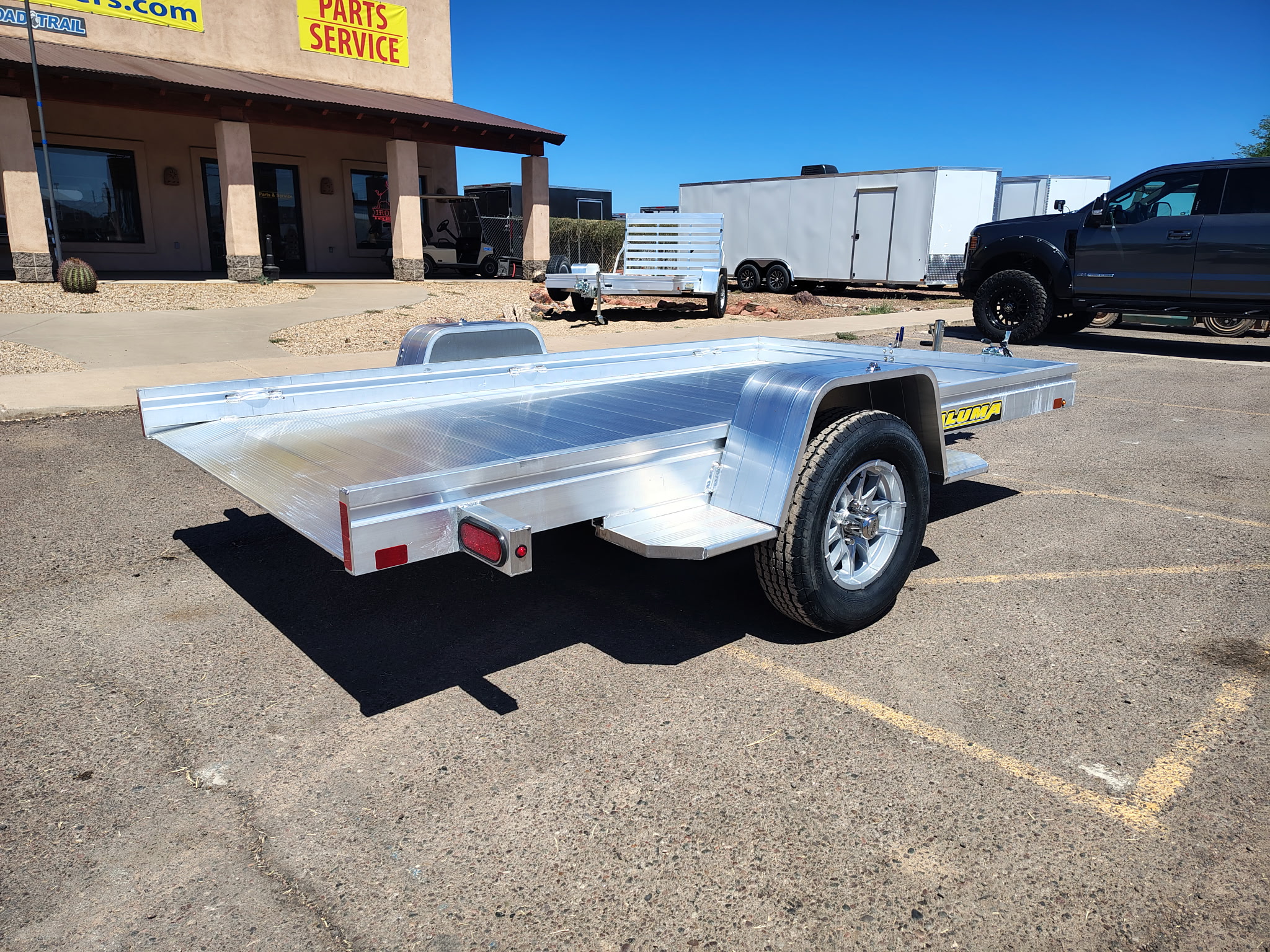 Aluma 10x68 All Aluminum, 3K GVWR, Single Axle, Tilt (6810H-TILT-S) - Stock #ALU379 - Image 6 of 10