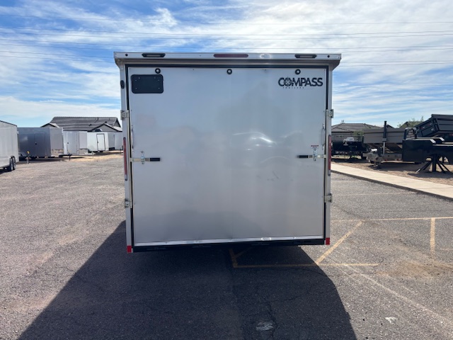 Compass 20x8.5 Jasper SE Car Hauler, 10K GVWR, Ramp Door, A/C, White Wall / Ceiling, RTP Floor - Stock #CMP2658 - Image 4 of 8