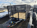 PJ Trailers 14x83 Tandem Axle, 7K GVWR, 4' Exp Sides, Channel Utility Stock #PPJ11049 - Thumbnail 4
