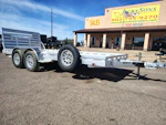 Aluma 16x80 All Aluminum, 8.5K GVWR, Tandem Axle, Electric Brake, Ramps, W/ Tailgate, RTD (8016TA-EL-R-TG-RTD) Stock #ALU373 - Thumbnail 1