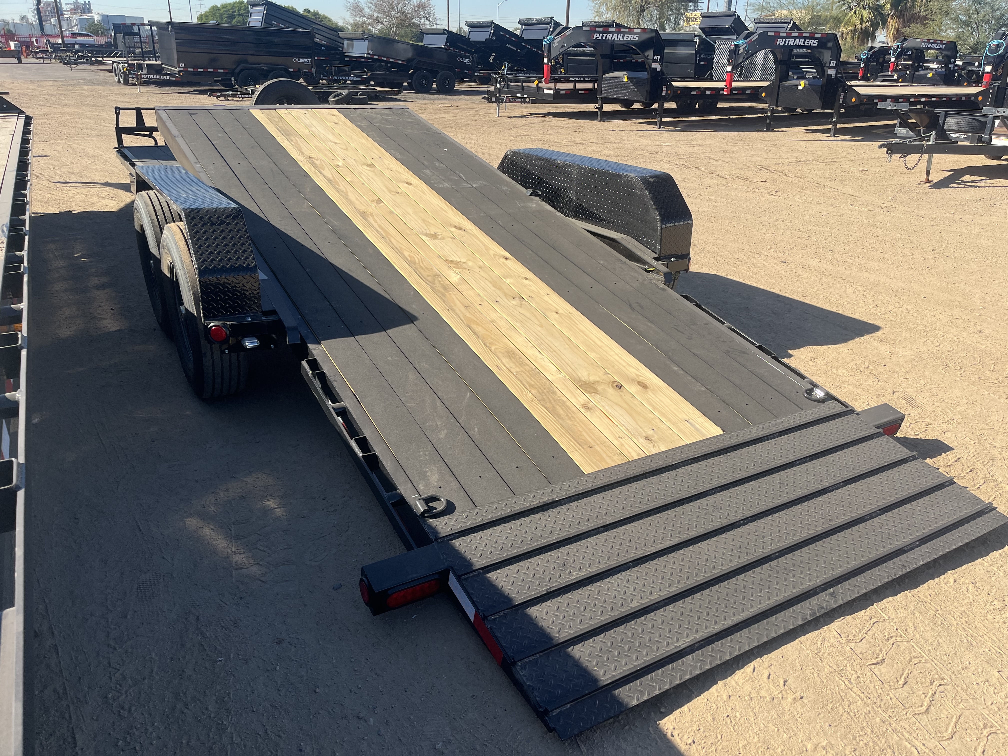 P.J. Trailers 24x83x6" Channel, Equipment Tilt, 14K GVWR, 14PLY, Blackwood Deck - Stock #PPJ10979 - Image 7 of 9