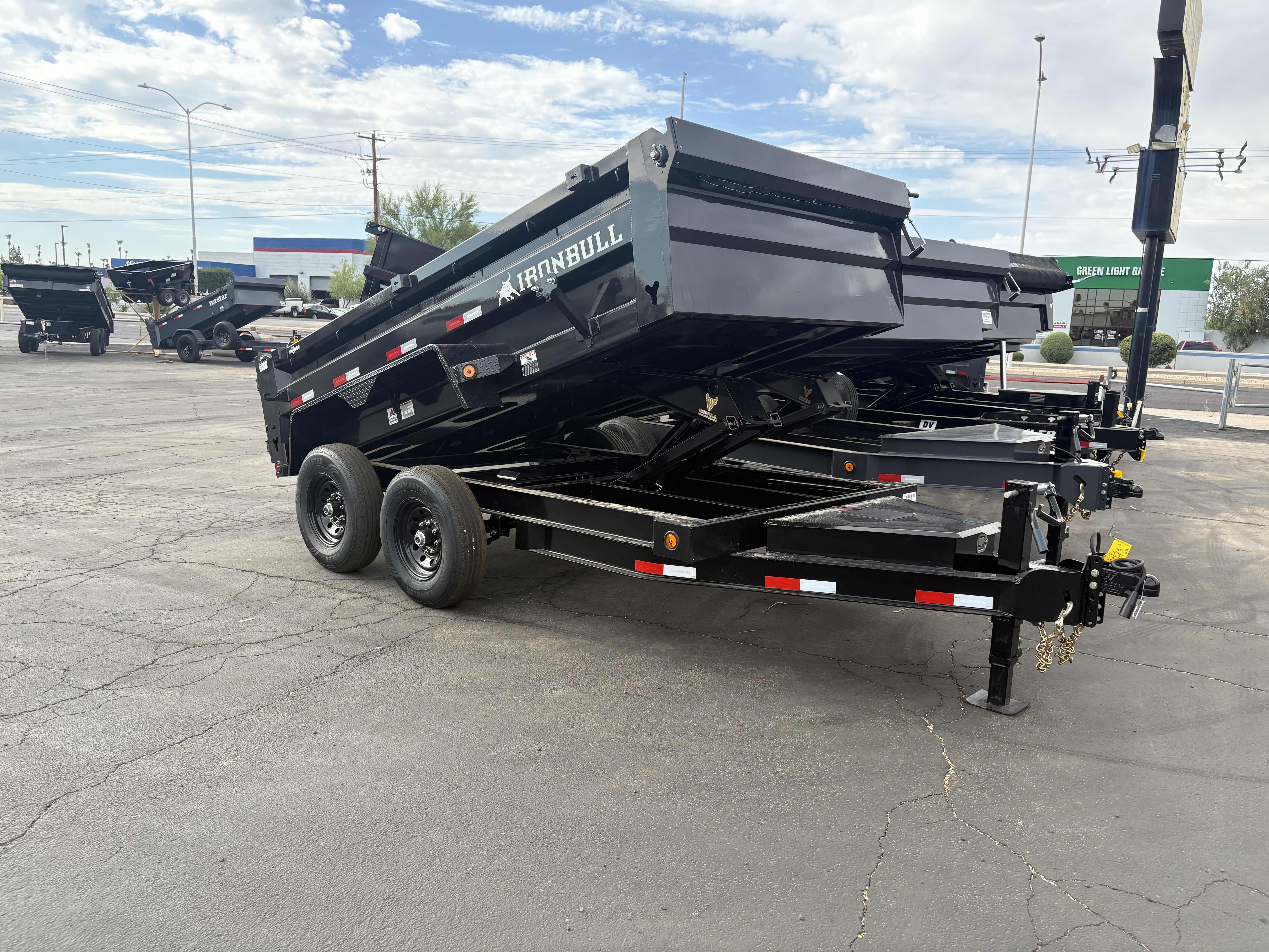 Norstar 12x72 IronBull Tandem Axle Dump, 15K GVWR, 24" Sides, Solar Charger - Stock #NST1487 - Image 2 of 5