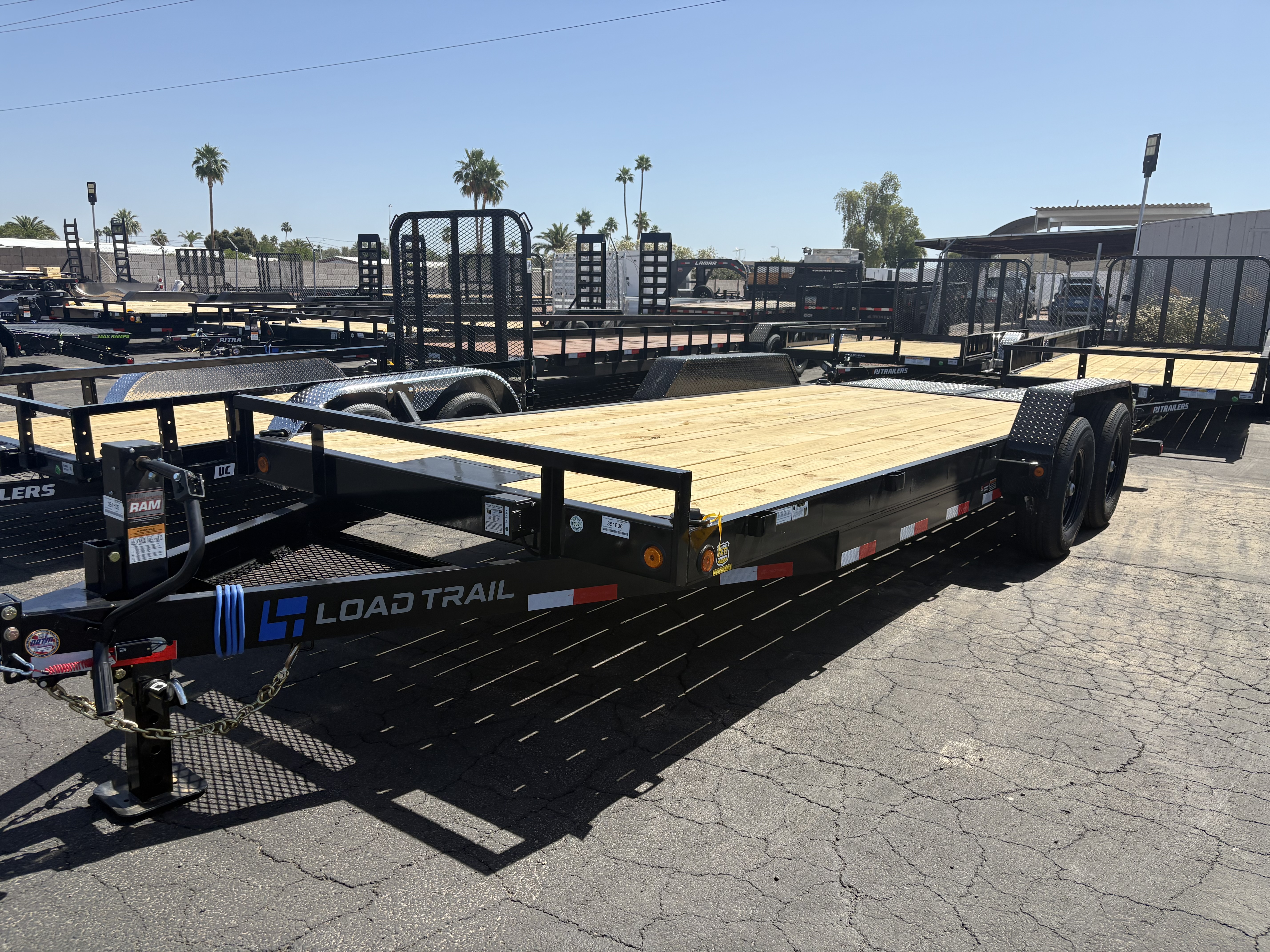 Load Trail 20x83 Tandem Axle, 14K GVWR, Car Hauler, Max Ramps - Stock #LT921 - Image 2 of 5