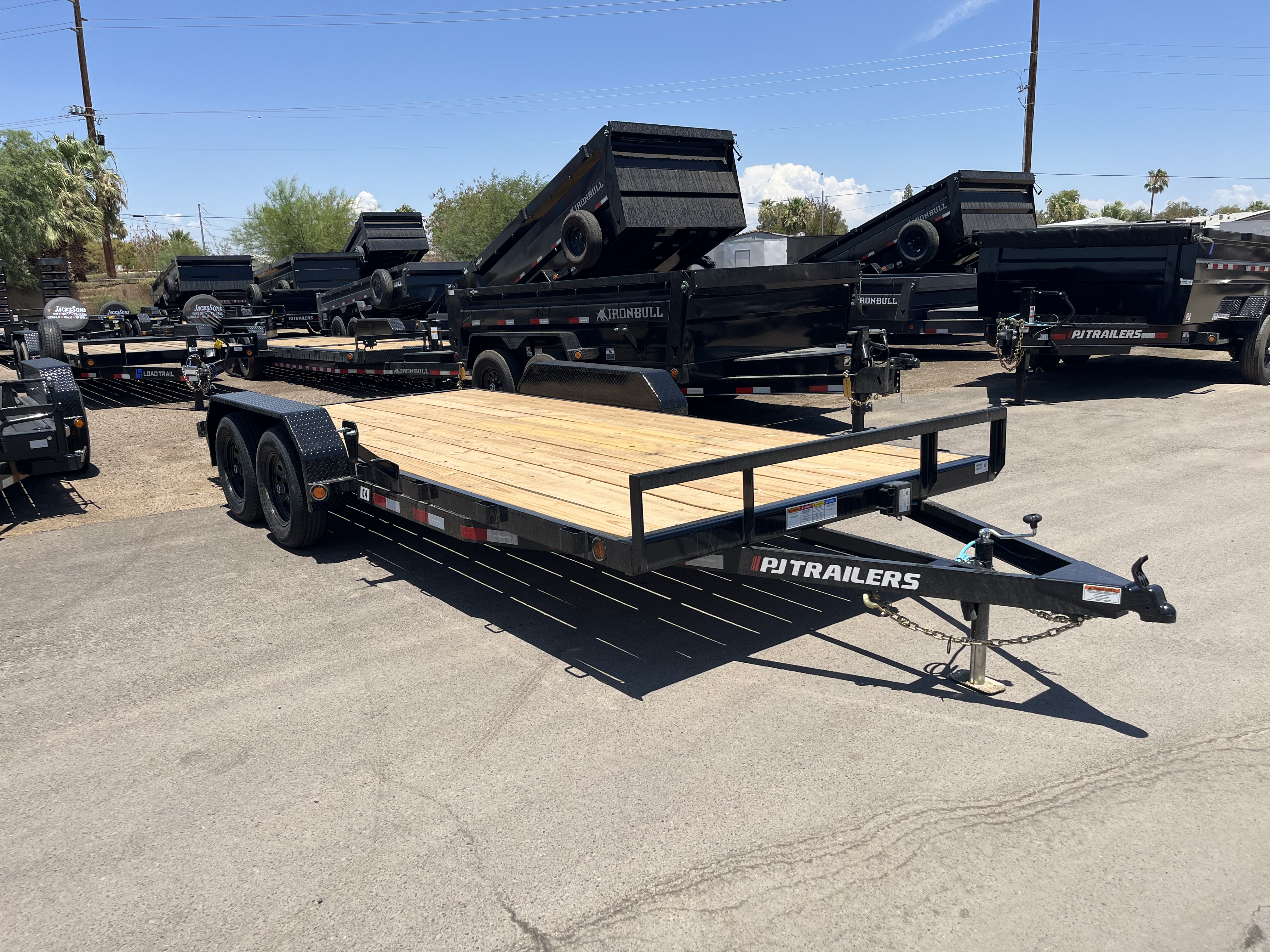 P.J. Trailers 18x83x4" Channel Tandem Axle 7K GVWR, Carhauler - Stock #PPJ11209 - Image 1 of 8