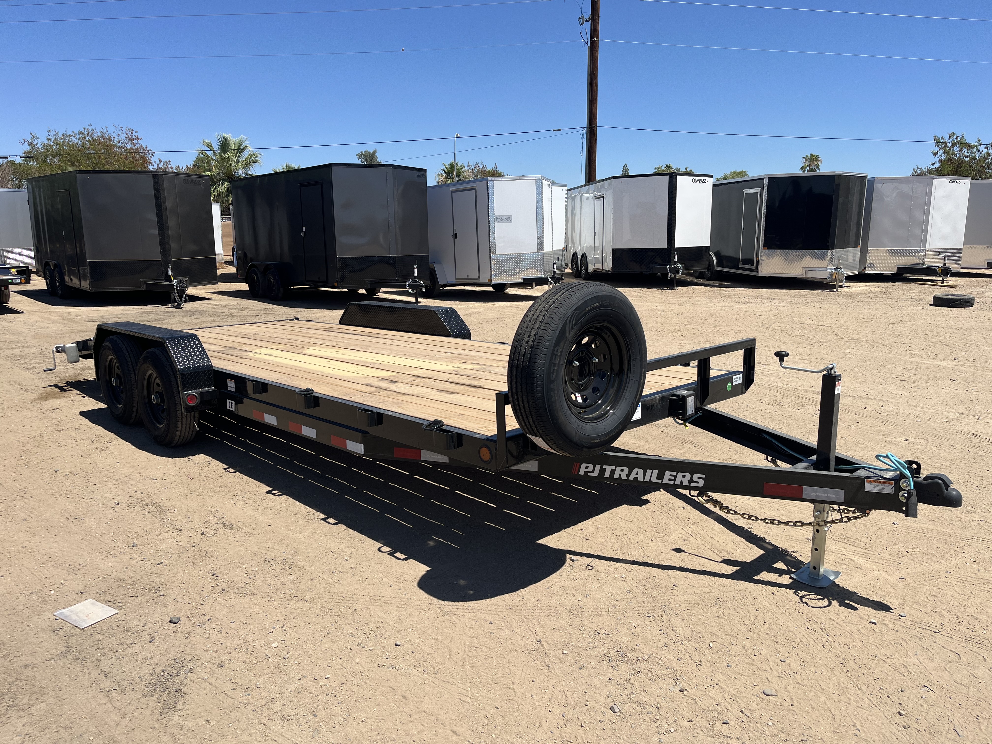 P.J. Trailers 20'x83" 5" Channel Equipment Trailer (CE) - Stock #PPJ11211 - Image 1 of 8