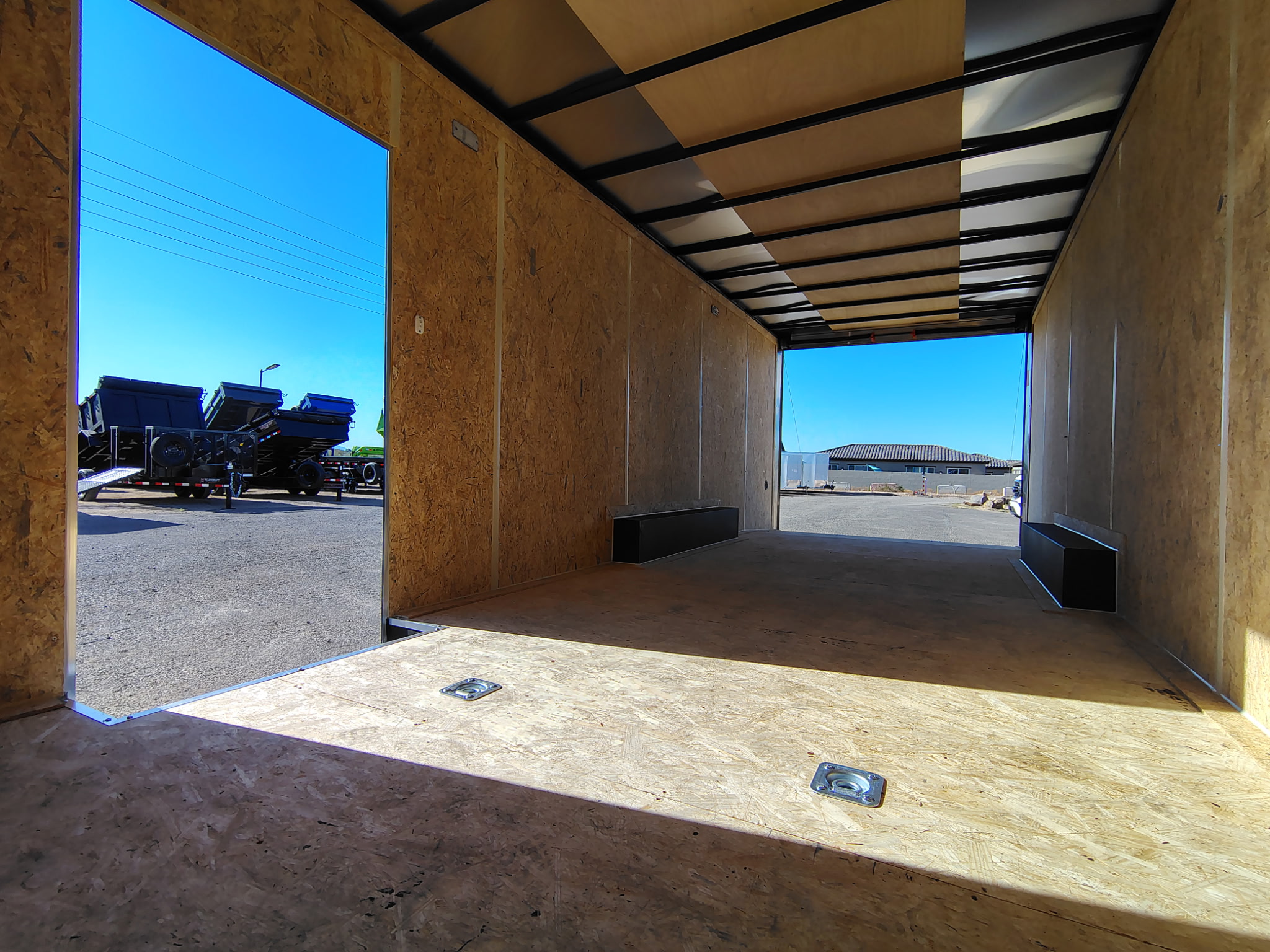 Compass 24x8.5 Indigo DLX Car Hauler, 10K GVWR, 6" Extra Height, Ramp Door - Stock #CMP2864 - Image 8 of 9