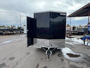 Compass 7'x12' Enclosed Cargo Trailer w/ Rear Ramp Door