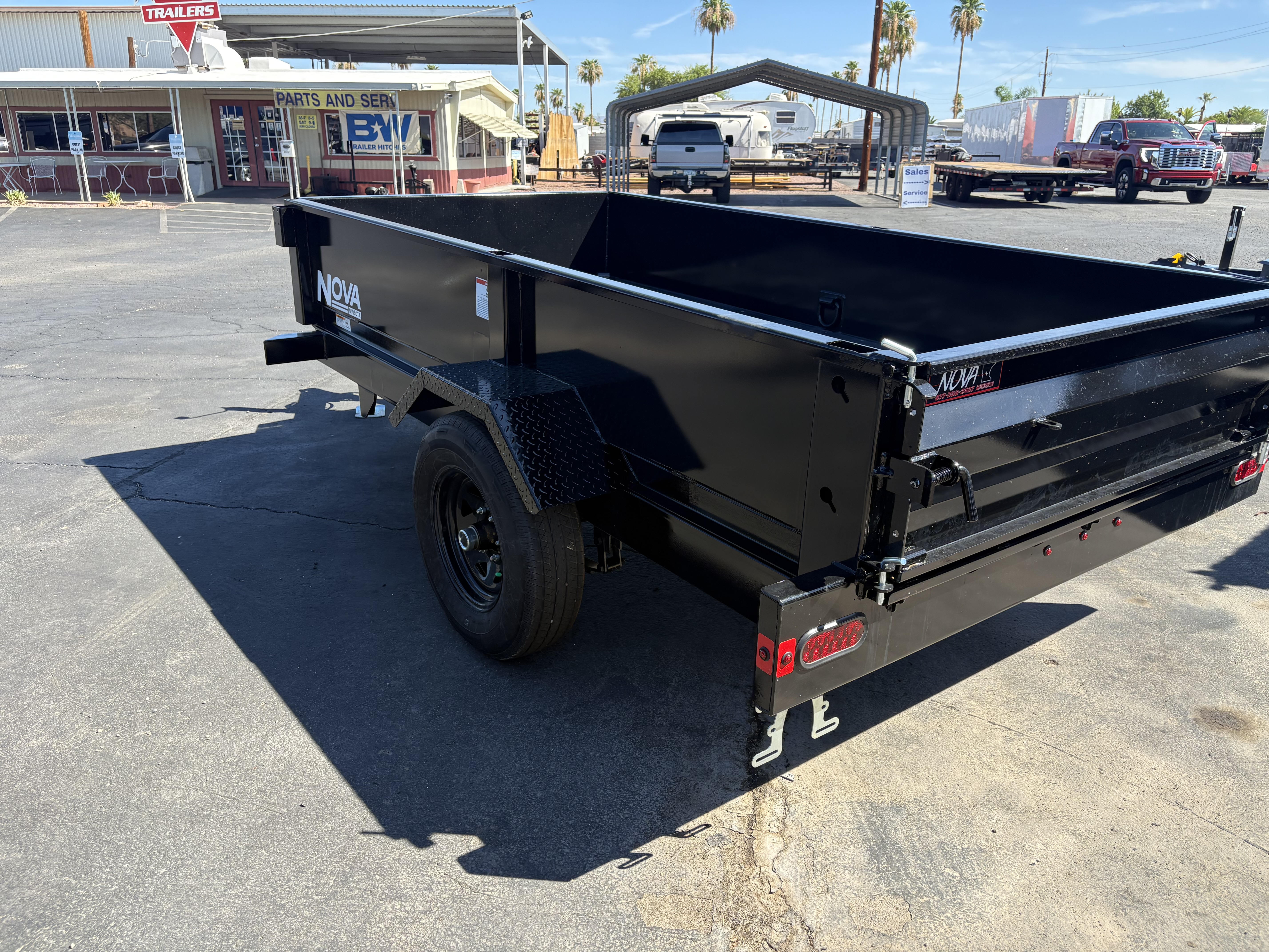 Midsota 10x60 Single Axle Dump, 5K GVWR, 16" Sides - Stock #MID008 - Image 6 of 6