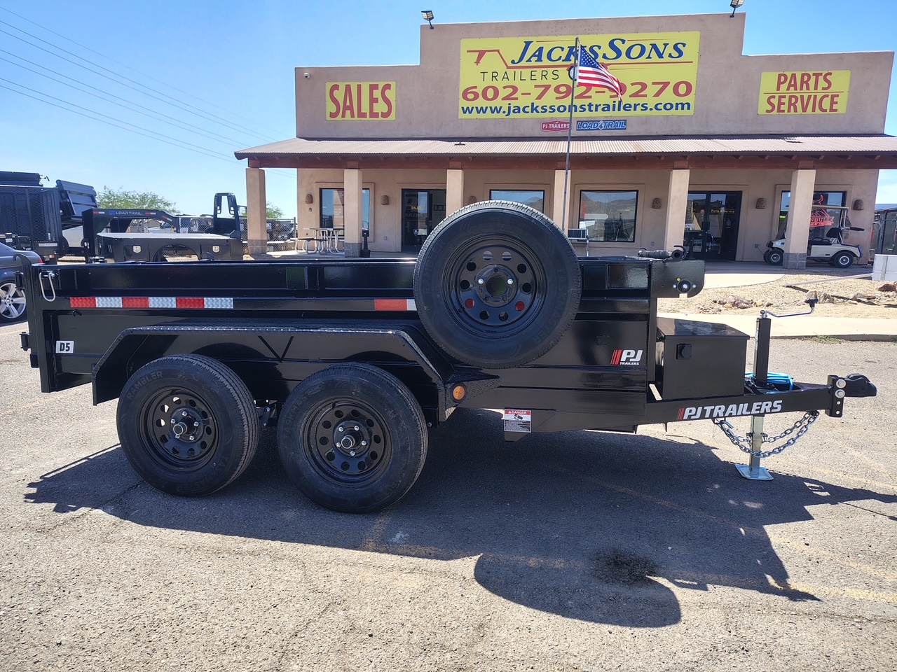 P.J. Trailers 10X60 Utility Dump, Tandem Axle, 7K GVWR - Stock #PJD1698 - Image 2 of 10