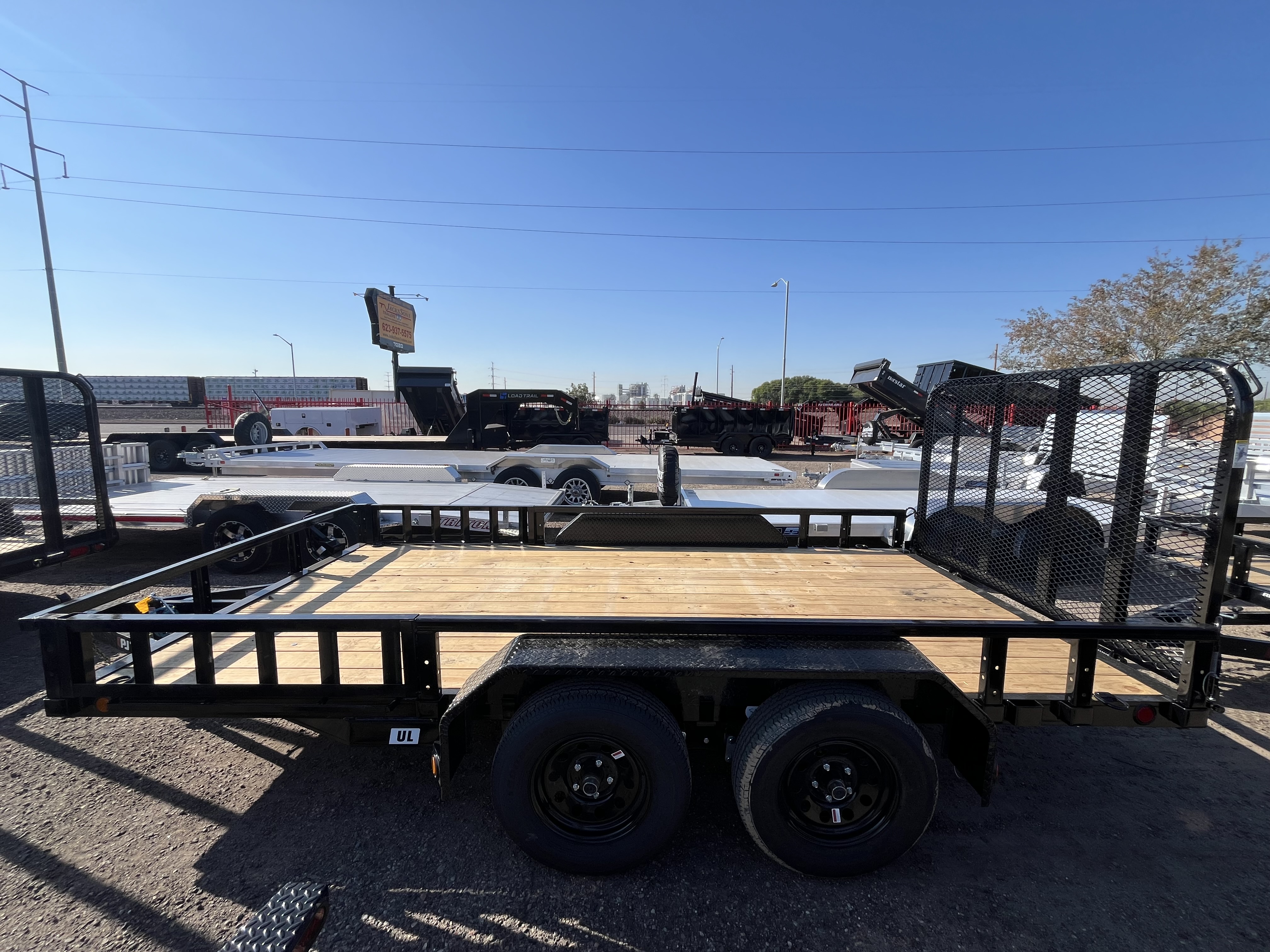 P.J. Trailers 14x83 Tandem Axle, 7K GVWR, Channel Utility, ATV - Stock #PPJ10932 - Image 4 of 5