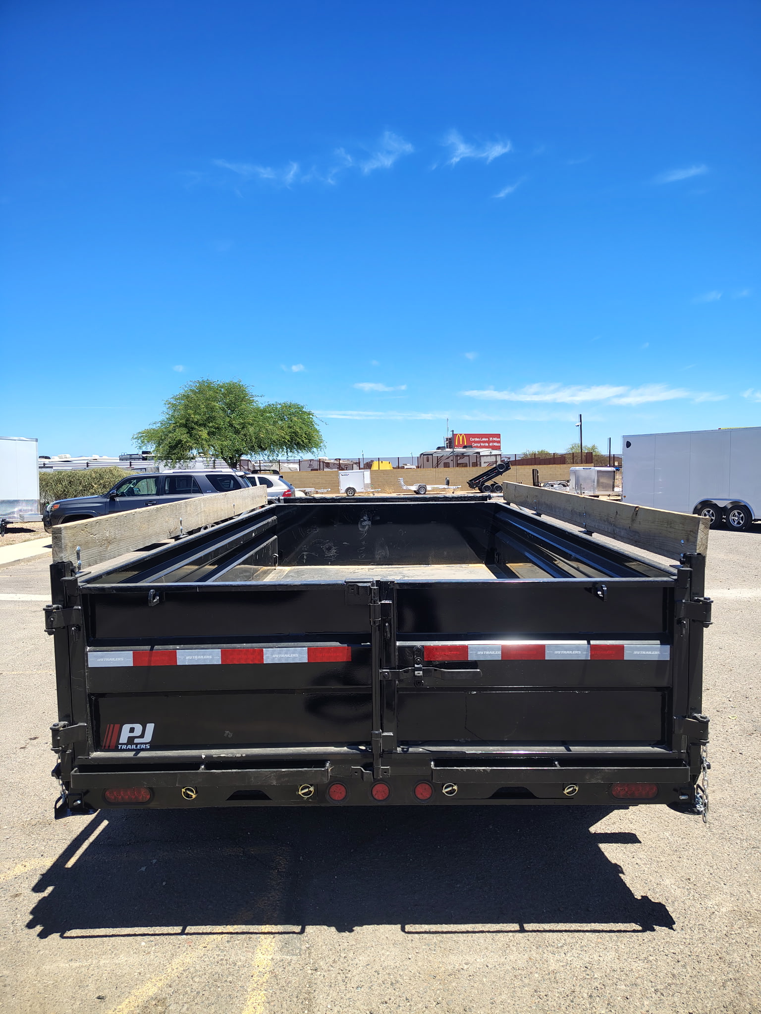 PJ Trailers 14'x83" Voyager Dump Trailer w/ 2' Sides (DV) - Stock #PJD1704 - Image 8 of 10
