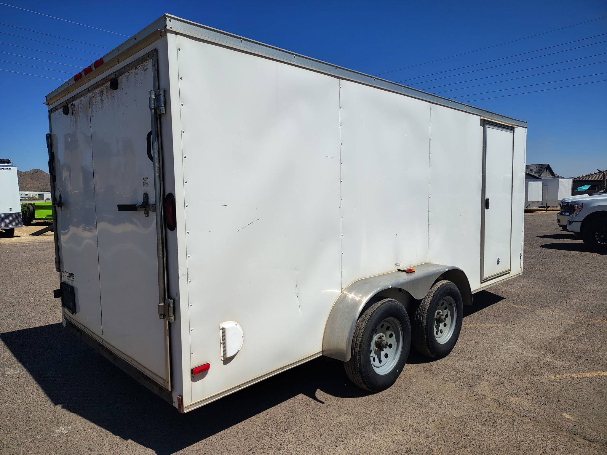 Hurricane 16 x 7 Tandem Axle, Enclosed Cargo, 7K GVWR - Stock #USD7593 - Image 3 of 9