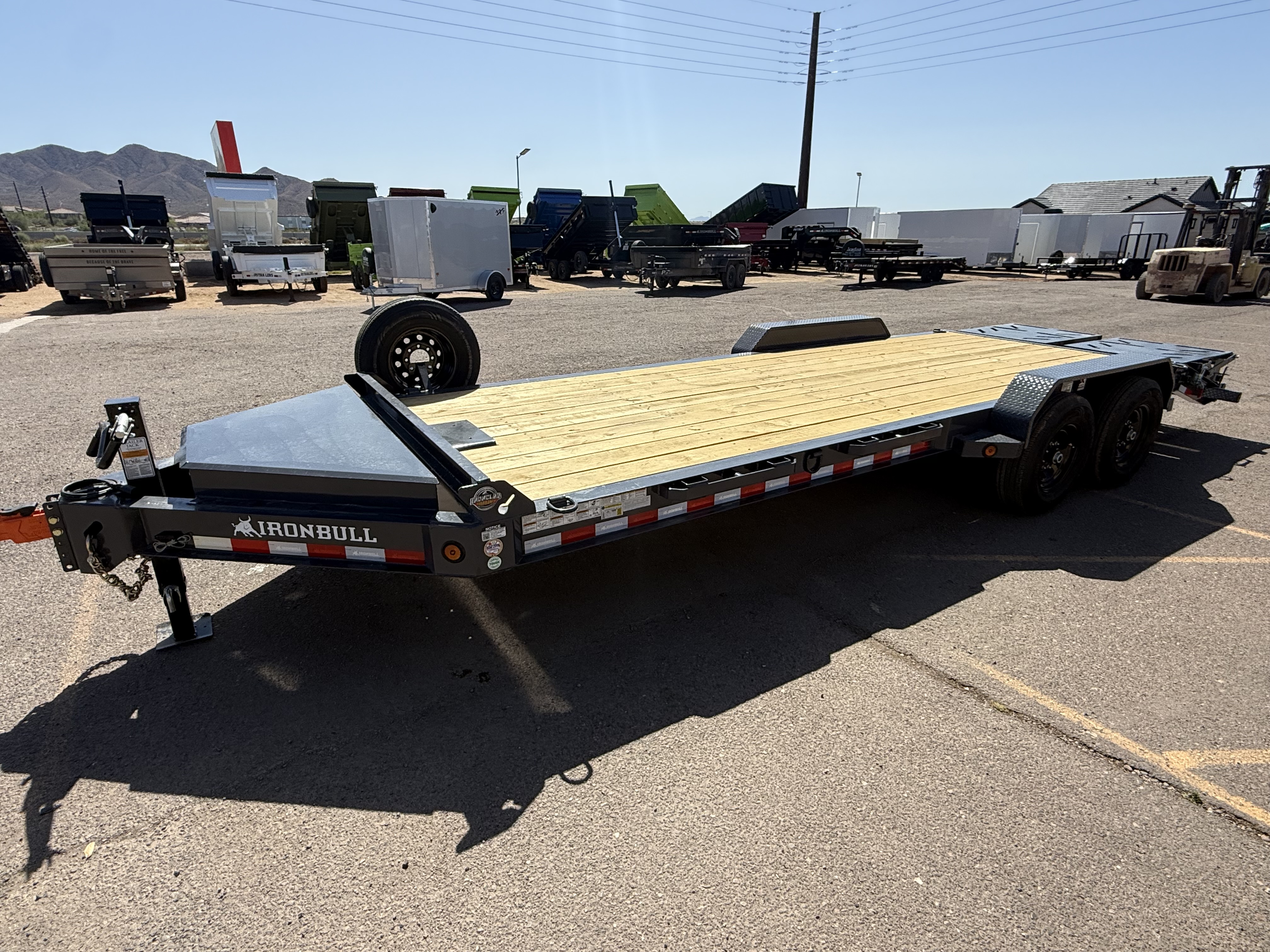 Norstar 22x83 IronBull, Tandem Axle, 14K GVWR, Rampage Ramps, Winch Plate - Stock #NS573 - Image 5 of 9