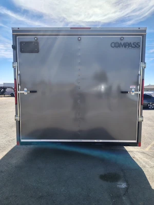 Compass 24x8.5 Indigo DLX Car Hauler, 10K GVWR, 6" Extra Height, Ramp Door