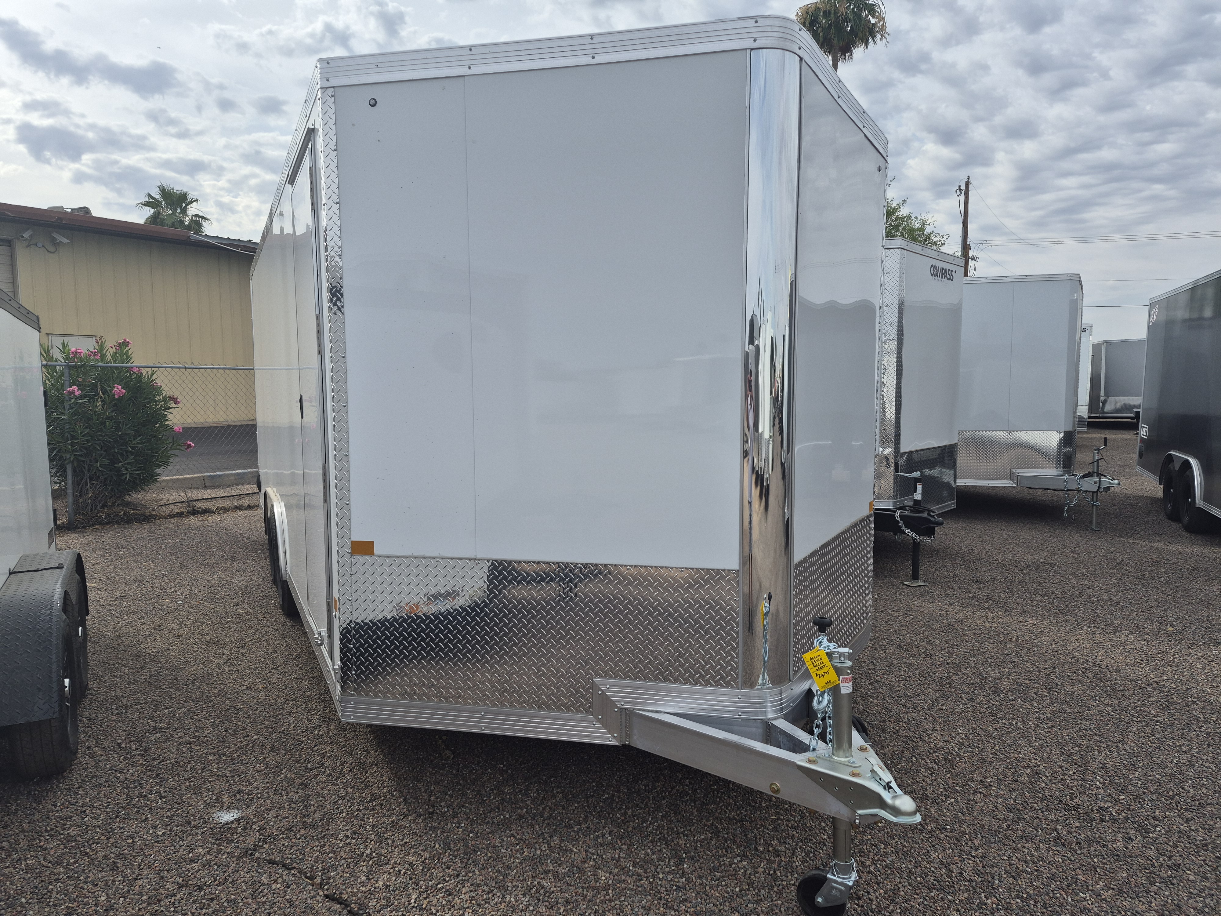 Alcom 20x8.5 All Aluminum, NXT Car Hauler, 7K GVWR, 78" Side Door, Ramp Door - Stock #ALC252 - Image 1 of 4